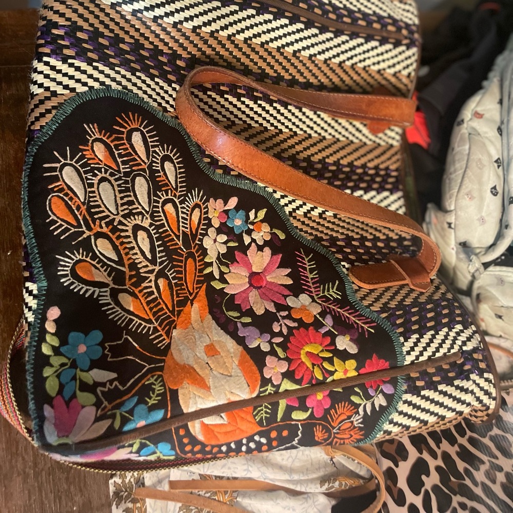 Consuela peacock tote